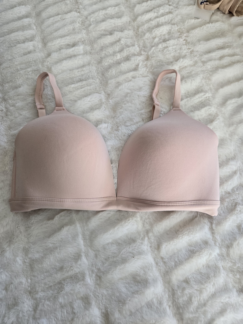 Anne Klein Blush Pink Seamless T-Shirt Bra